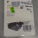 2 Pack Under Desk Hanging Shelf Drawer Organizer, Attachable Plastic Hidden Storage Tray, Easy Adhesive Mount Holder for Standing Tables, Office, Counters, Cabinets, Workstations - Black