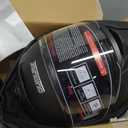 OUMURS Modular Motorcycle Helmets Full Face Flip up Street Bike Motorcycle Helmet for Unisex Adult Matte Black - L