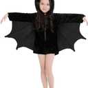 Cuteshower Kids Bat Jumpsuit Halloween Costume for Girls X-Small Black