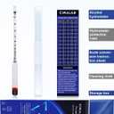 CIMALAB Hydrometer Alcohol Meter, Hydrometer Alcohol 0-200 Proof and Tralle Hydrometer, Alcohol Proof Tester for Liquor/Moonshine/Proofing Distilled/Spirits/Distilled Alcohol Proof