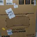 78" Extra Wide Baby Gate, Dog Gates Indoor for Doorways Stairs, Essential Safety Gate for Child, Hardware Mounted Adjustable Pet Gate with Anti-Trip Pedal, 28'' Tall 3 Metal Panels White