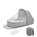 Portable Bassinet Baby LoungerFoldable Carry Bag Travel BassinetPortable Soft Travel Pod Infant Travel Bed (Grey)