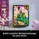 LEGO Wicked Emerald City Wall Art Building Set for Adults - Wall Decor for Living Room, Bedroom, or Dorm - Collectible Wicked Merch for Movie Fans - Gift Ideas for Women & Men, Ages 18+ - 75685