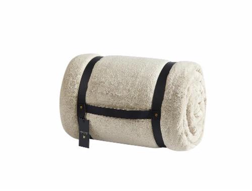 Modavari Home Fashion King Blanket White, Velvet Reversing To Ultra Plush Sherpa