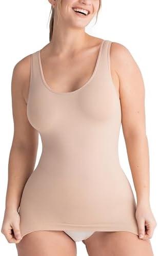 SHAPERMINT Compression Tank Cami - Tummy and Waist Control Body Shapewear Camisole for Women XL