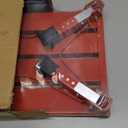 Homeon Wheels Foldable RV Step Stool, Portable Aluminum Platform with Anti-Slip Safety Surface and Handles, Adjustable Height Folding Steps Support Up to 1000 lbs, 19" x 14.5", Red