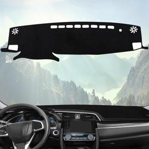 Dash Cover Custom Fit for Toyota Highlander 2020-2026 Advanced Sun Glare Reducer UV Protection Dashboard Cover Mat Premium Black Flannel Dash Mat Non-Slip Easy Install