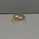 NDS 910B, 4 In. Round Grate Drain Cover, with PVC Collar, Connects to 3 Inch Drain Pipe & 4 Inch Drain Fittings, for Small Lawns, Landscaping and Patios, Satin Brass