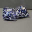 2 x 33FT Christmas Garland, Blue and Silver Tinsel Garland Shiny Hanging Garland for Home Tree Door Mantle Indoor Outdoor Holiday Xmas Party Decor