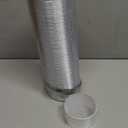 Hon&Guan 4-Inch Semi Rigid Dryer Vent Hose, 5 Feet Flexible Aluminum Duct with 2 Clamps and Aluminum Foil Tape (Silver)