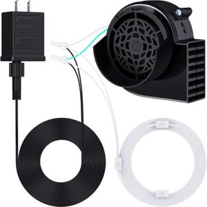 Saillong Air Blower for Inflatables, Air Fan Blower Replacement Motor for Garden Yard Lawn Inflatable Decor, 1.0A Fan for Halloween Christmas Day Inflatables Decor, 12V/ 1.0A Adapter(Classic)