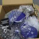 AQUAFIT 128 oz Water Bottle with Time Marker - Straw & Chug Lid - BPA Free 1 Gallon Gym Water Bottle with Handle - Big Gallon Jug (Blue, 128 Ounces)