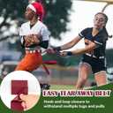 Flag Football Belts, 14 Player White Flag Football Set with 42 Flags for Adult Youth Kids Training