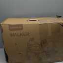 Soundfuse Rollator Walkers for Seniors with Seat, Foldable Lightweight Rolling Walker with 8" Big PU Wheels, Ergonomic Seat, Dual Height Adjustment (Red)