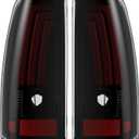 LED Tail Lights Compatible for 2003-2006 Chevy Silverado 1500 2500 3500 2007 Classic, Clear Lens Red Lamp Tube Brake Rear Light Replace OE Replace GM2800174, GM2801174