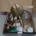 Delta Nicoli 14 Series Brushed Gold Bathtub Shower Faucet Set with Handheld Shower Head, Valve Trim Kit, Champagne Bronze 144749-CZ-HS (Valve Included)