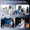 Wireless Headset with Mic for Work, USB A/C Dongle, Bluetooth 6.0 Headset with AI Noise Cancelling Microphone, Wireless Headphones with Mic Mute & 65H, Wireless Headset for PC/Computer/Laptop/Teams