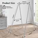 Swing Stand Only, Heavy Duty Hammock Stand, Metal Swing Stand Frame, Max Load 330lbs Portable Hammock Frame for Indoor or Outdoor, Patio, Garden, and Backyard (Hammock Chair not Included)
