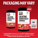 Force Factor Creatine Monohydrate Gummies, NSF Certified, 5g Dose for Men & Women to Support Muscle, Strength, Recovery, Cognitive Health & Memory, Assorted Fruit Flavors, 150 Gummies (EXP 06/01/27)