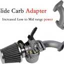 Stage 2 Kit Curved Manifold Racing Performance Slide intake pipe Carb for lifan 79cc 105cc Engine, Phatmoto Gas Bike, Monster Mega Moto MM80, for Coleman B100 Motovox MBX10 Baja DB30 Mini Bike