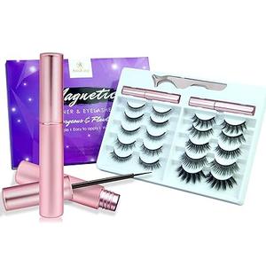 Eyelash Growth Serum & Magnetic Eyelashes With Eyeliner Kit