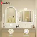 Arched Backlit LED Lighted Bathroom Mirror 24x36
