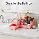 Perfume Organizer,Cologne Stand,Cologne Shelf,Perfume Stand,Organizador de Perfumes,Bathroom Countertop Storage,Shelf for Bathroom Counter, Gifts for Women,Pink