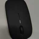 Wireless Bluetooth Mouse Rechargeable Long Lasting Dual Mode - BT 5.2 & 2.4G Silent RGB LED Mice, Slim Portable Ergonomic Mouse for Laptop/PC/Tablet/MacBook/iPad/Apple Devices(Black)