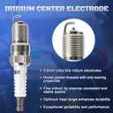 Iridium Spark Plugs 8 Pack 7164 TR55IX Compatible with 1997-2010 Ford F150 V8 4.6 5.4, Ford Expedition Explorer Mustang, Cadillac, Chevy, GMC, Lincoln, Buick, Mercury Vehicles 4.1-8.1L