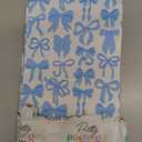 Pretty Package Store 6x9 Designer Poly Mailer 100 Pack Heavy Duty Waterproof Self Seal Shipping Bags for Small Business Large Mailing Envelopes Bulk Tear Resistant Packaging Blue Bows