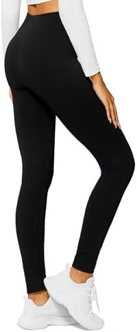 Conceited Fleece Lined Leggings in New Sweater Knit and 20+ Colors, Black