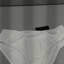 Women Full Coverage Bikini Bottoms - Mid Rise Bathing Suit Ruched Swim Bottom Swimsuit Swimwear (Medium, White)