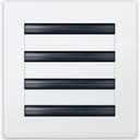 8x8 Modern AC Vent Cover - Decorative White All Aluminum Air Vent - Standard Linear Slot Diffuser Register Grille for Ceiling, Walls & Floors - Adjustable Airflow