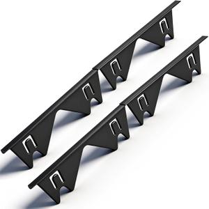Stove Gap Covers Stainless Steel Black, 2 Pack Retractable Stove Gap Filler 13.8"-27.5", Heat Resistant Oven Side Gap Guards for Stove, Range & Countertop, Easy Clean Range Trim Kit, Fits 1-18mm Gaps