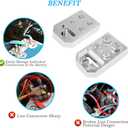 Bevinsee 4 Spot Car Audio Flat Battery Terminals Bolt Use Only, Positive and Negative (+/-)(Pair) for XS Power M6 Standard Batteries with M6 M8 Bolts, for 18 GA to 2/0 SHCA Cable