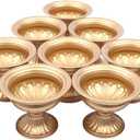 10 Pcs Gold Flowers Vases for Centrepieces, Wedding Table Centerpiece Decoration for Reception, Home Flower Stand for Birthday Ceremony Christmas Events Indoor Outdoor (4.7'' H)