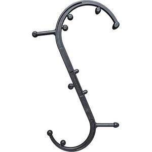 Body Back Buddy Classic USA Made Handheld Massage Cane - Full Body Trigger Point Tool for Deep Tissue Pain Relief - Dual Hooks for Back, Shoulder, Neck - (2.0 Black)