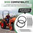 for Kubota Hydraulic Hoses Kit, Fit for Kubota LA350a, LA401, LA402, LA402-1 Front Loader Hydraulic Hoses - Include 7J303-76610/75535-66620/7J999-95562 Boom & Bucket Cylinder Hoses