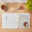 Amazon Basics 3-Ring Binder, 1-Inch, Customizable, with Pockets for Organization, White, 1-Pack