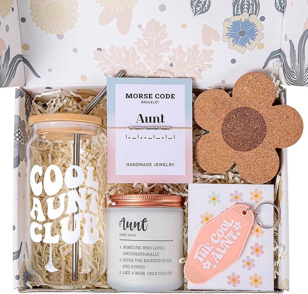 Aunt Gifts  Coffee Glass Cup Gift Ideas For Aunt  Birthday, Mothers Day, Christmas