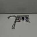 Bar Sink Faucet 4 Inch Center Deck Mount,2 Hole Prep Sink Faucet Dual Handles Commercial Utility Laundry Kitchen,Polished Chrome