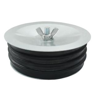 HARSKIYER 5 Inch Sewer Cleanout Cap, Durable Mechanical Test Plug Metal Sewer Drain Cover, Sewage Pipe Cap with Wing Nut for Pipes, Sinks, Pools