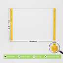 Glass Cutting Board with Silicone Grip, 80% Stronger Shatter Resistance and Slip Resistance,No Scratches/Microplastic-Free,Dishwasher Safe, Non Toxic Cutting Board for Kitchen (Yellow-Large)