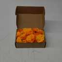 Hananona 50 Pcs Marigold Flower Heads Bulk, Silk Marigolds with Stems Artificial Mexican Flowers for Diwali Day of The Dead Dia De Los Muertos Ofrenda Decor (Orange)