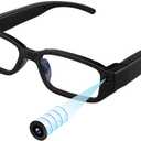 1080P HD Smart Glasses with Camera for Men, Hands-Free Video Recording Glasses, First Person View Camera Glasses for Cycling Travel Vlog