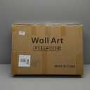 Framed Neutral Abstract Wall Art, 3 Piece Modern Minimalist Canvas Prints Paintings Artwork for Walls, Black Beige Brown Neutral Tone Pictures for Living Room Dining Room Bedroom Wall Decor 16x24 In