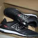 New Balance Men's 442v2 Team TfSoccer Shoe (12 Wide, Black/White)