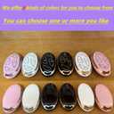 2 x for Hyundai Key Fob Cover Keyless Remote Smart Key Fob Shell with Keychain Fit for Hyundai Ioniq 6 Grandeur GN7 KONA (5 Buttons Black-Silver)