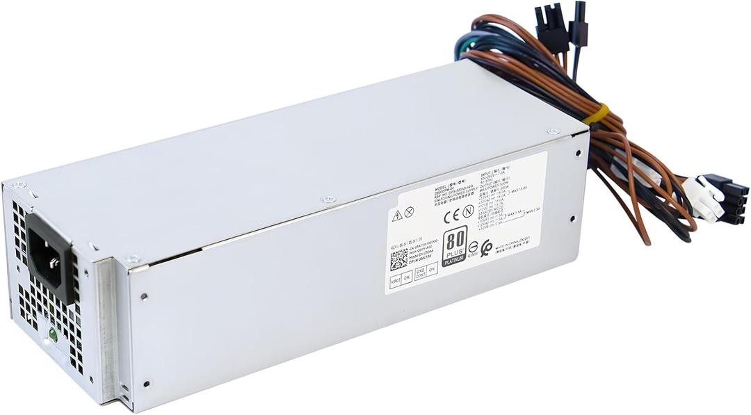 Upgraded D500EPM-00 H500EPM-00 500W Power Supply DPS-500EM-00 PSU Compatible with Dell Optiplex 3050MT 7080MT 7070MT 7060MT 5090 3681 MT G5-5090 5060 XPS 8940 MT 5K7J8 Y7R0X H500EPM-00 Power Supply