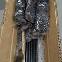 Cube Storage Organizer, 6-Cube Shelves Unit with Doors, DIY Stackable Plastic Clothes Organizer for Bedroom and Under Stairs Storage Unit, Each Compartment 30 x 30 x 30 cm Black ATTSL6001